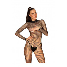   Obsessive Комбінезон у велику сіточку  Bodystocking N121 black XL/XXL (411106)