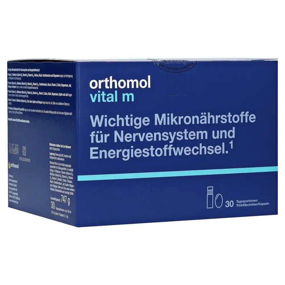 Orthomol Vital M,  Вітал М, 30 днів (питні пляшечки/капсули) - зображення 1