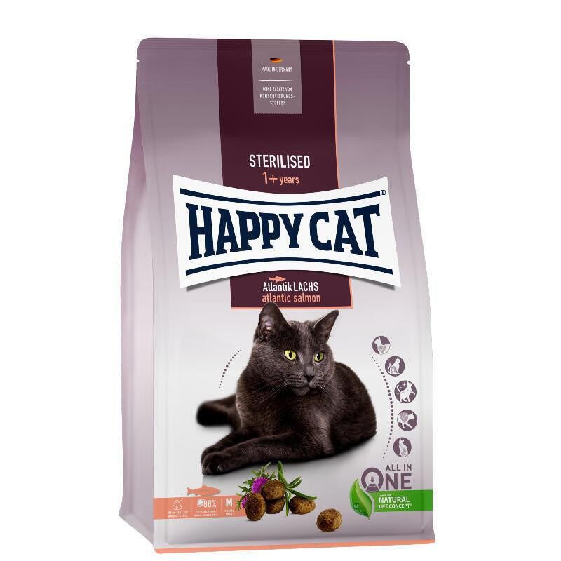 Happy Cat Adult Sterilised Atlantik-Lachs 4 кг (4001967140620) - зображення 1