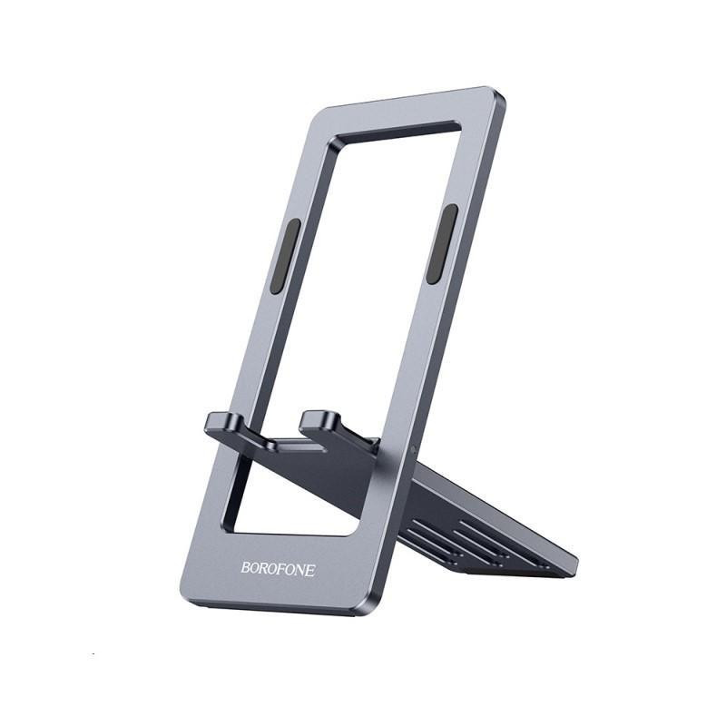 Borofone BH112 Kerry Metal Folding Desktop Stand Metal Gray - зображення 1