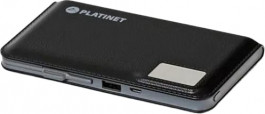   Platinet 12000mAh 5W 2.1A polymer USB + LCD Black (43799)