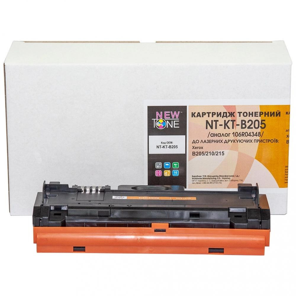 NewTone Картридж  Xerox B205/210/215, 106R04348 Black 3K (NT-KT-B205) - зображення 1