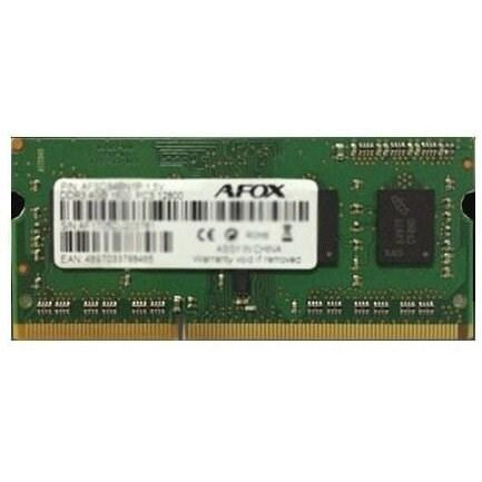 AFOX 8 GB SO-DIMM DDR3 1600 MHz (AFSD38BK1L) - зображення 1