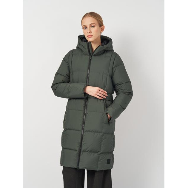 Jack Wolfskin Пуховик зимовий довгий жіночий  Frozen Lake Coat W 1206132_4136 XS Зелений (4064886315494) - зображення 1