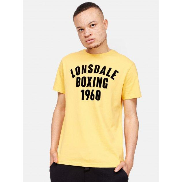 Lonsdale Футболка  117302-4100 S Yellow/Black (4251522394948) - зображення 1