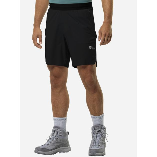 Jack Wolfskin Спортивні шорти чоловічі  Prelight Chill Shorts M 1509011-6000 L Чорні (4064993965810) - зображення 1