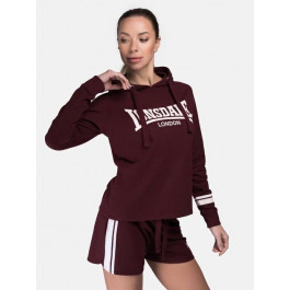   Lonsdale Худі жіноче  Callanish 117404-2045 XS Oxblood/White (4255581509411)