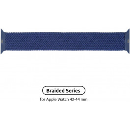   ArmorStandart Ремінець  Braided Solo Loop для Apple Watch 42mm/44mm Atlantic Blue Size 8 (160 mm) (ARM58079)