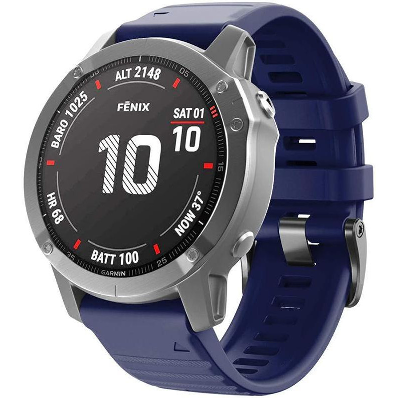 ArmorStandart Ремінець  Silicone 26mm для Garmin Fenix 5x/6x Dark Blue (ARM60804) - зображення 1