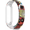 ArmorStandart Ремінець  Superhero для Xiaomi Mi Band 6/5 Deadpool Comix White (ARM59252) - зображення 1