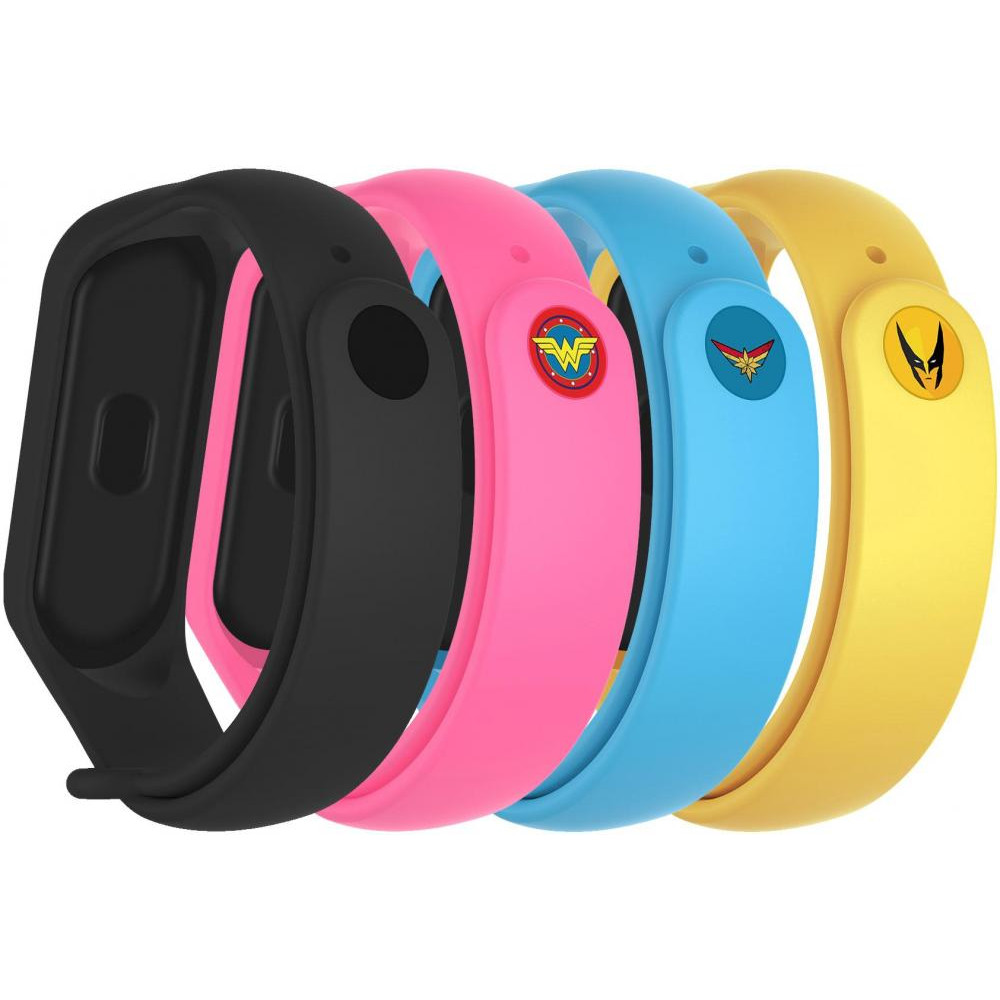 ArmorStandart Комплект ремінців  для Xiaomi Mi Smart Band 7/6/5 4 шт Superhero Edition 3 (ARM77061) - зображення 1