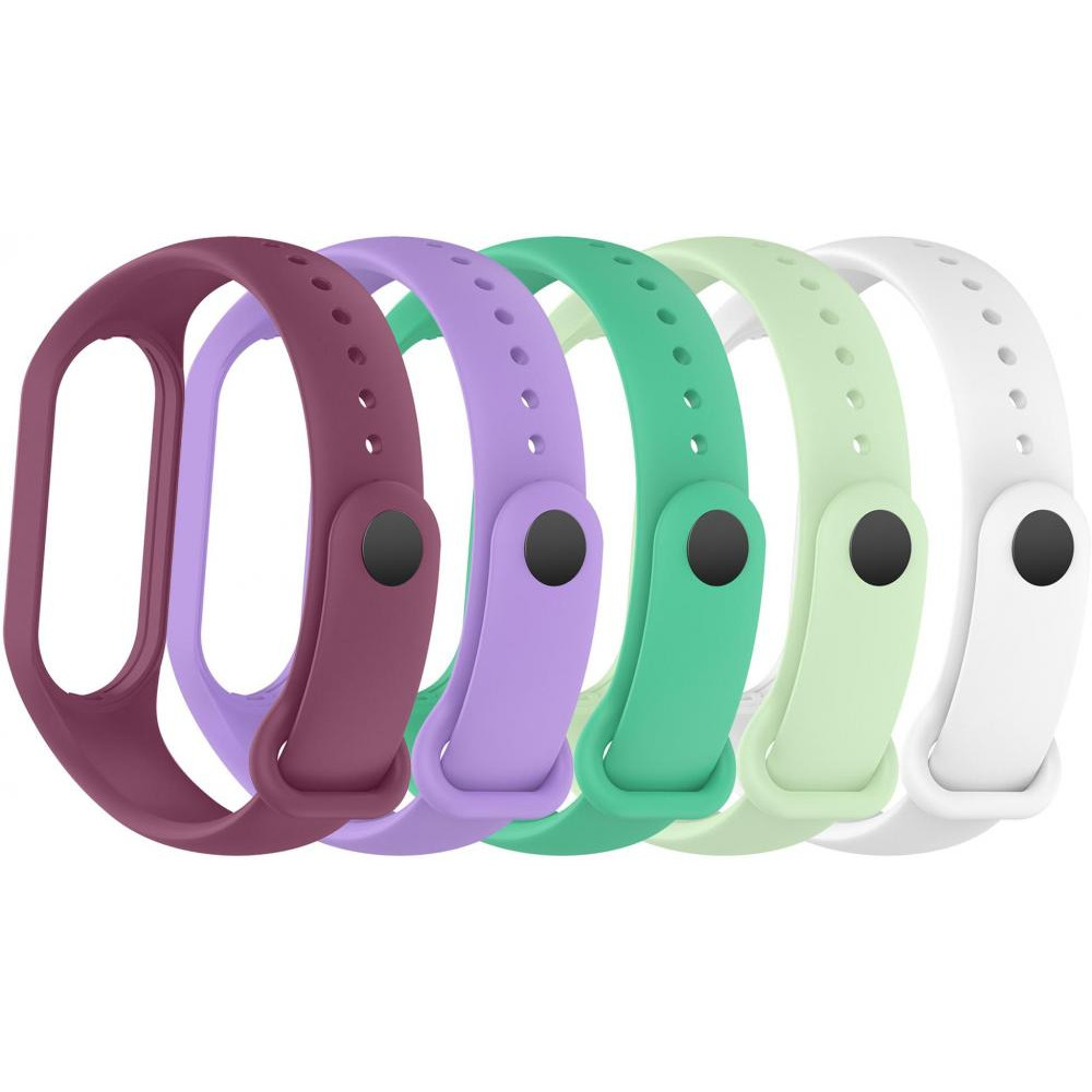 ArmorStandart Комплект ремінців  для Xiaomi Mi Smart Band 7/6/5 New Style 5 шт Floral (ARM75059) - зображення 1