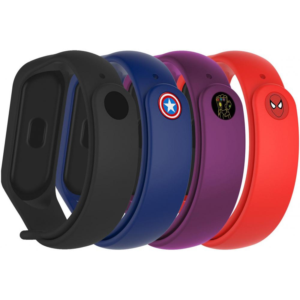 ArmorStandart Комплект ремінців  для Xiaomi Mi Smart Band 7/6/5 4 шт Superhero Edition 2 (ARM77060) - зображення 1