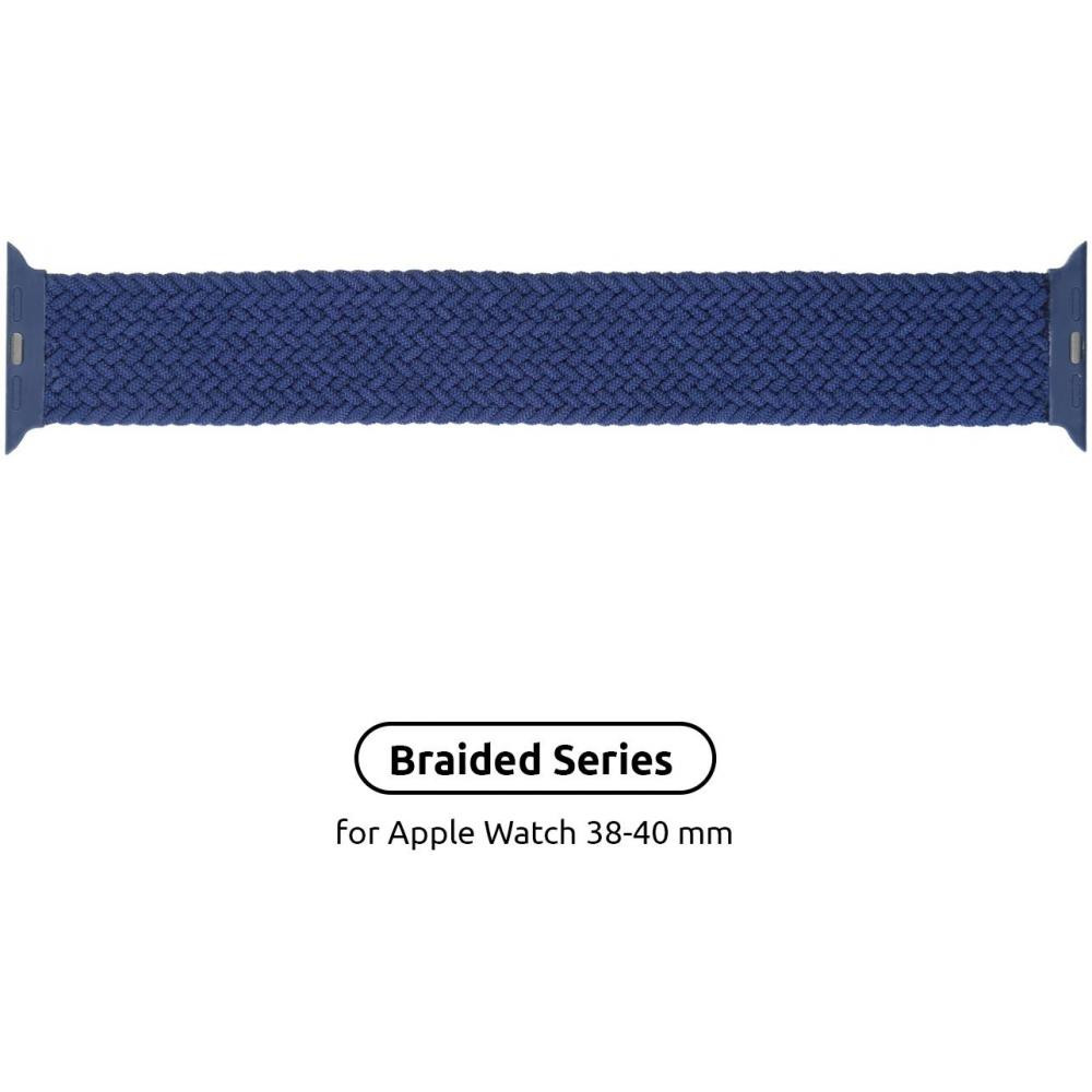 ArmorStandart Ремінець  Braided Solo Loop для Apple Watch 38mm/40mm Atlantic Blue Size 4 (132 mm) (ARM58067) - зображення 1