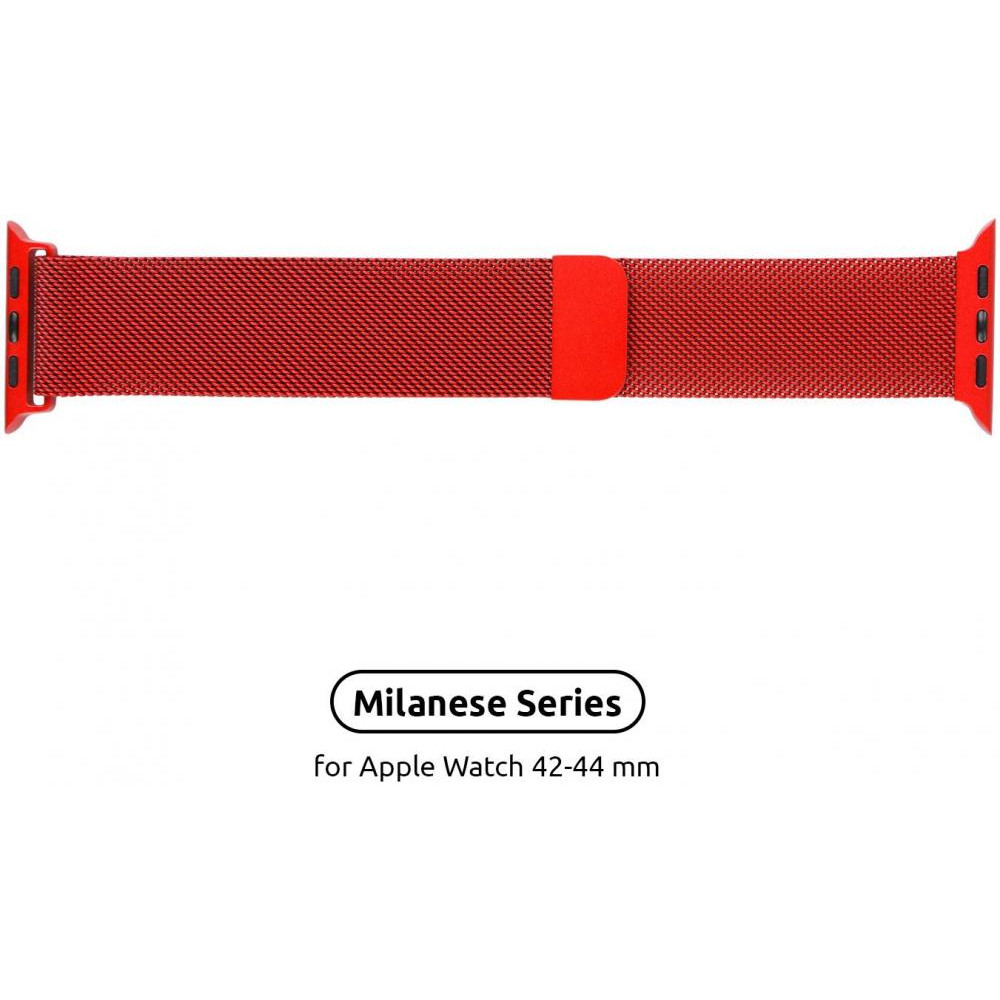 ArmorStandart Ремешок  Milanese Loop Band для Apple Watch All Series 38-40mm Red (ARM54390) - зображення 1