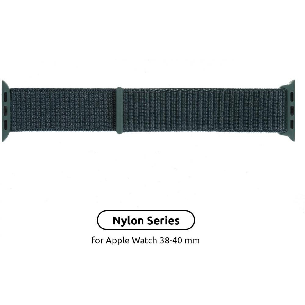 ArmorStandart Ремешок  Nylon Band для Apple Watch All Series 38/40 mm Pine Green (ARM56842) - зображення 1