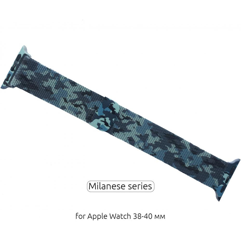 ArmorStandart Браслет металлический  Milanese Loop для Apple Watch 38mm 40mm Military Blue (ARM52953) ARM52953 - зображення 1