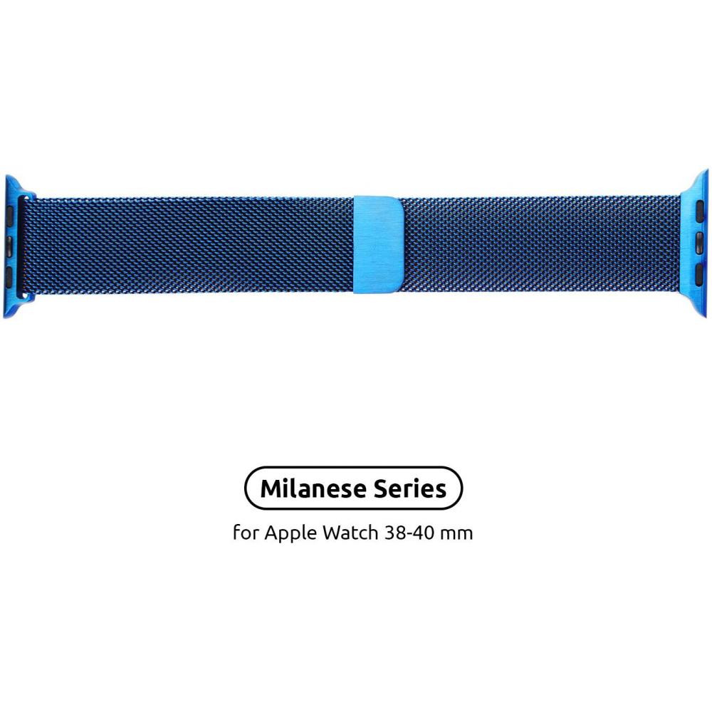 ArmorStandart Браслет металлический  Milanese Loop для Apple Watch 38mm 40mm Dark Blue (ARM48698) ARM48698 - зображення 1