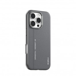   Blueo Leather with MagSafe для Apple iPhone 16 Pro Max Grey (B52-I16PMGRY)