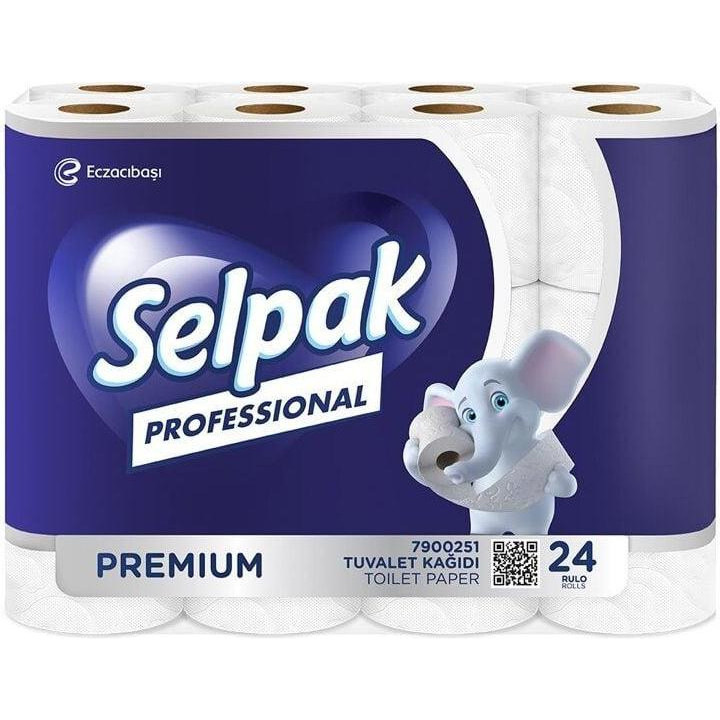 Selpak Туалетний папір  Professional Premium, тришарова, 24 рулони (8690530118201) - зображення 1