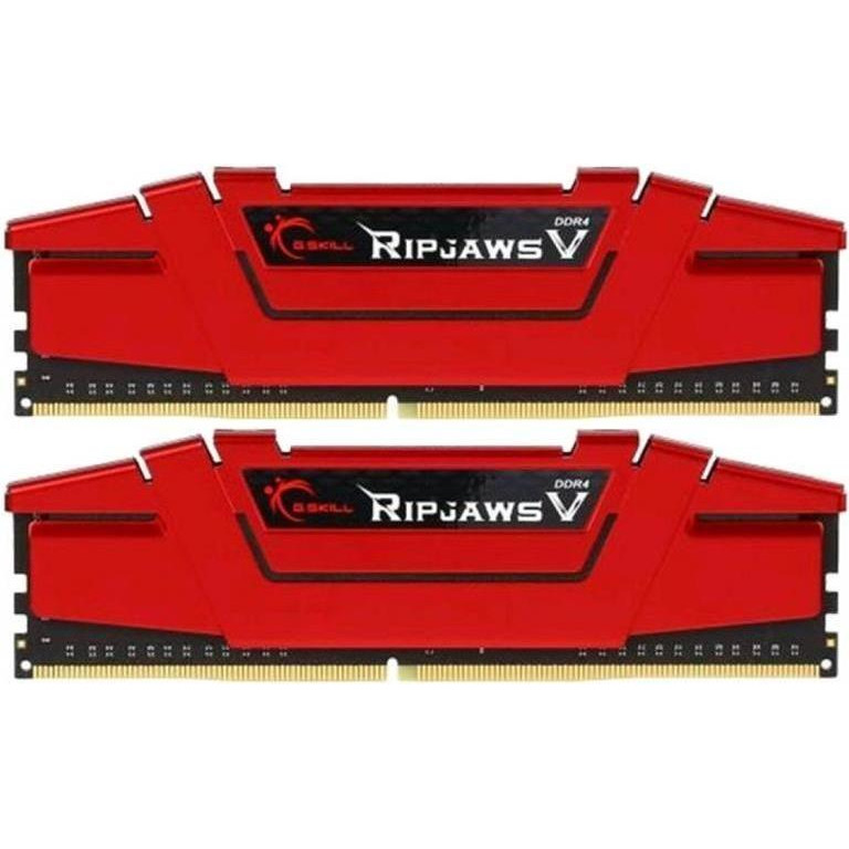 G.Skill 8 GB (2x4GB) DDR4 2400 MHz Ripjaws V Blazing Red (F4-2400C17D-8GVR) - зображення 1