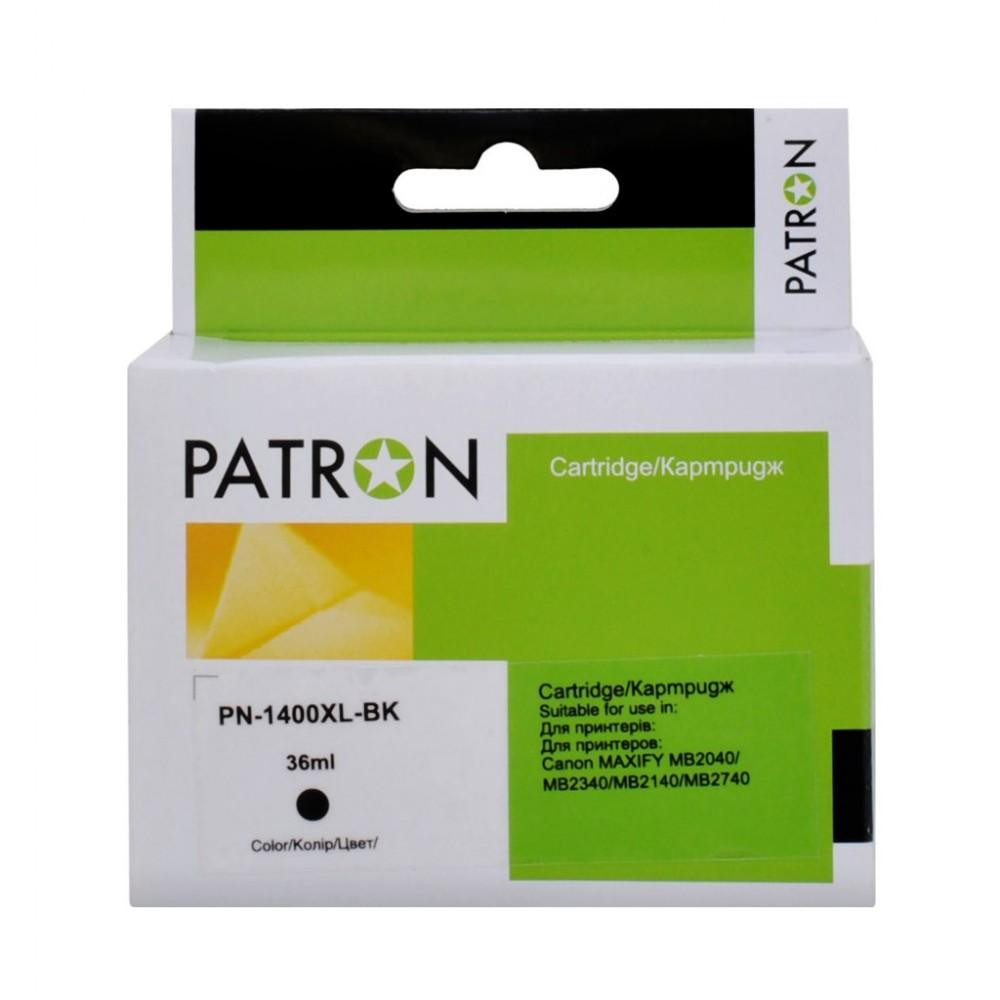 Patron Картридж Canon PGI-1400BK XL (9185B001) 1200 стр, черный PN-1400XL-BK (CI-CAN-PGI1400XLB-PN) - зображення 1