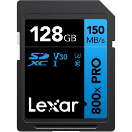   Lexar 128 GB SDXC High Performance 800x Pro UHS-I U3 V30 Class 10 (LSD0800P128G-BNNNG)