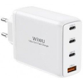   WIWU 120W 4in1 Mini GaN Quick Charger White (TR257-AEU)