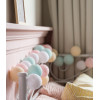 Cotton Ball Lights Гирлянда на 50 шаров 7,5м, Pastel - зображення 1