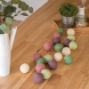 Cotton Ball Lights Гирлянда на 50 шаров 7,5м, Forest Fruit - зображення 1