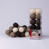 Cotton Ball Lights Гирлянда на 35 шаров 5,5м, Brown - зображення 1