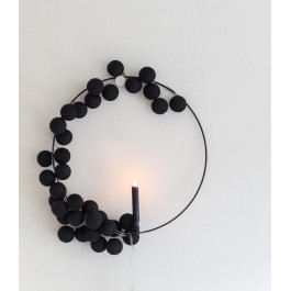   Cotton Ball Lights Гирлянда на 20 шаров 3,8м, Black