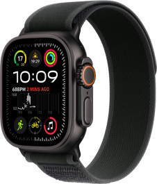   Apple Watch Ultra 2 GPS + Cellular 49mm Black Titan. Case w. Black Trail Loop - S/M (MX4U3)