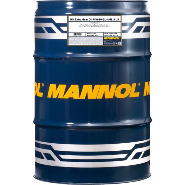 Mannol EXTRA GETRIEBEOEL 75W-90 60л - зображення 1