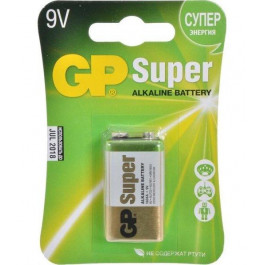   GP Batteries Krona bat Alkaline 1шт Super (GP1604AEB-5UE1)