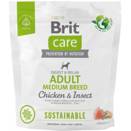   Brit Care Sustainable Adult Medium Breed Chicken & Insect 1 кг 172175