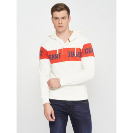   GANT Худі чоловіче  Chest Stripe 2047051 XL Eggshell (ROZ6500000683)