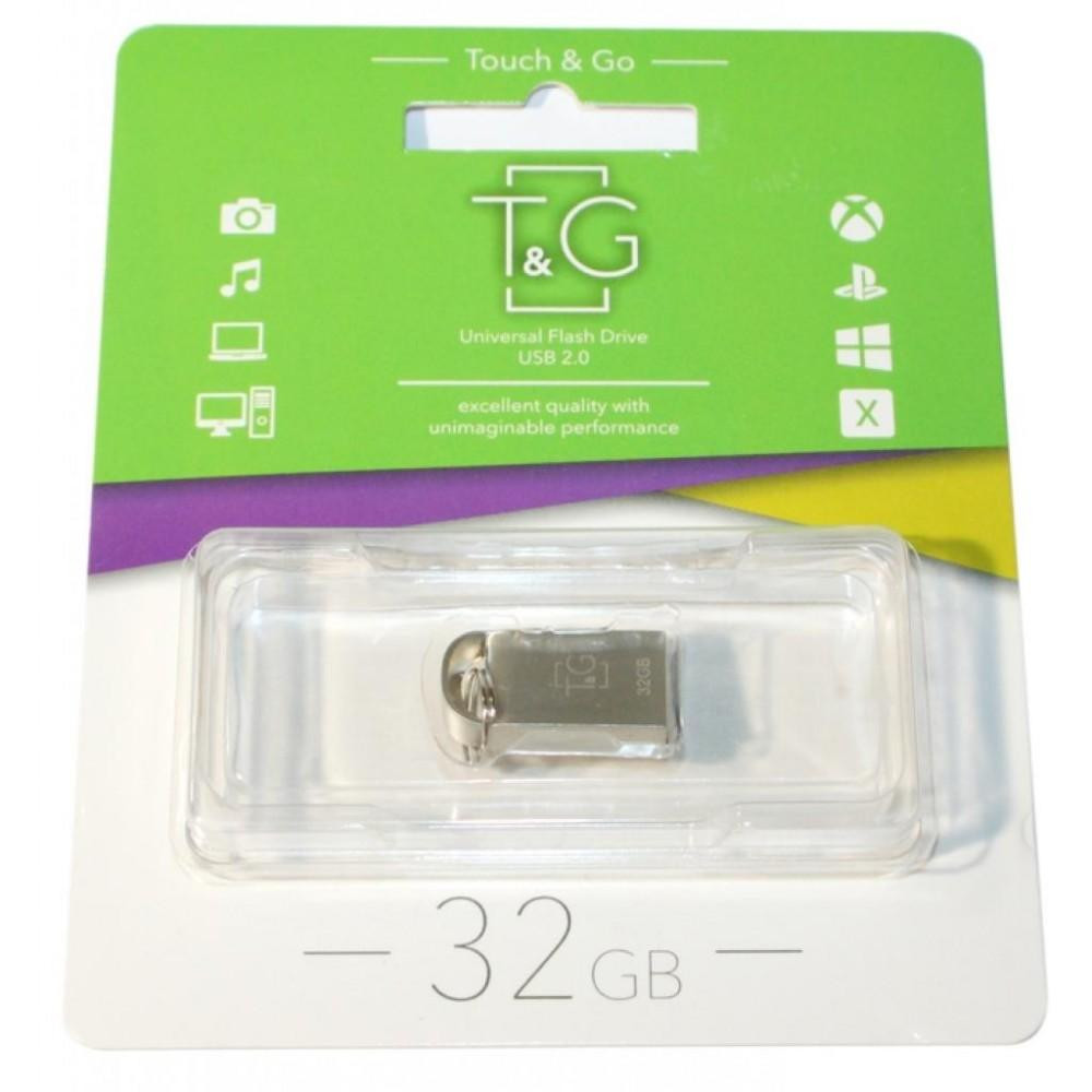 T&G 32 GB Metal Series USB 2.0 Silver (TG107-32G) - зображення 1