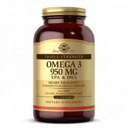   Solgar Витамины Triple Strength Omega-3 950 100гелкапс (36313020)