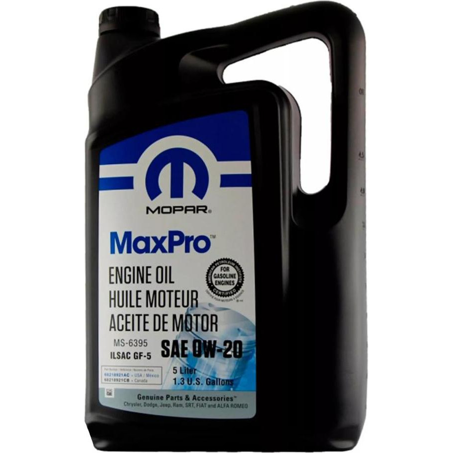 Mopar MaxPro+ 0W-20 5л (68218951AC) - зображення 1