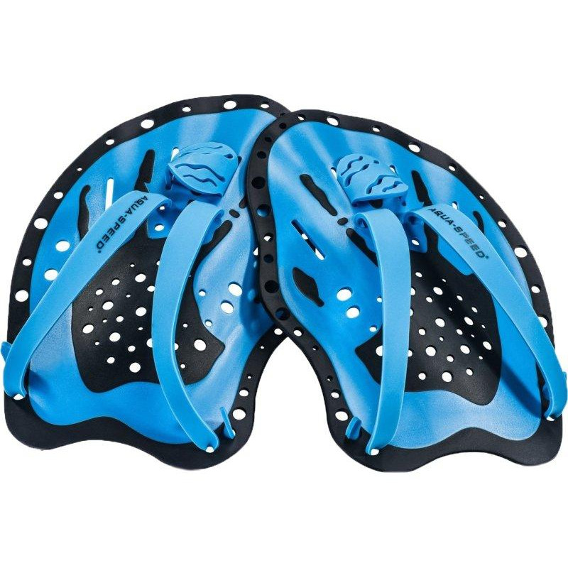 Aqua Speed Лопатки для плавання  SWIM PADDLE 6971 (148-01) Уні M 19х13.5 см Сині (5908217669711) - зображення 1