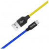 ColorWay USB to Micro USB National 1m Yellow/Blue  (CW-CBUM052-BLY) - зображення 6