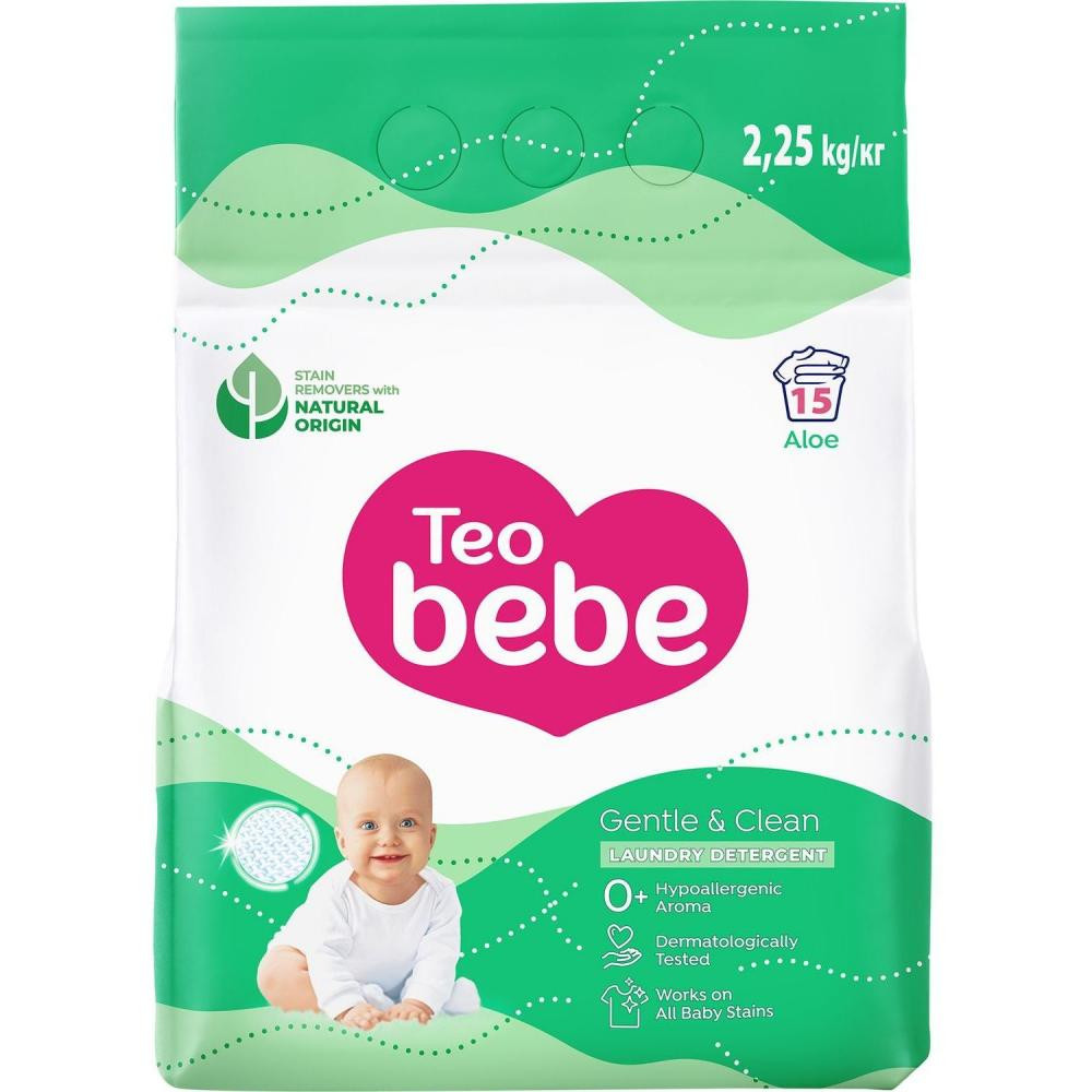 Teo Bebe Стиральный порошок Tender Aloe & Natural soap 2,4 кг (3800024020629) - зображення 1