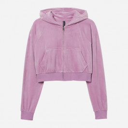   H&M Толстовка на блискавці з капюшоном жіноча  271017820_purple 2XL Світло-бузкова (2727000029623)