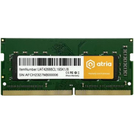   ATRIA 8 GB SO-DIMM DDR4 2666 MHz (UAT42666CL19SK1/8)