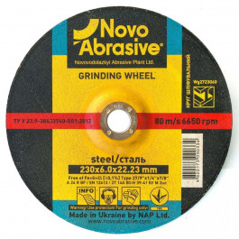   Novo Abrasive по металлу 230 х 6.0 х 22.23 мм (WG2723060)