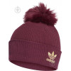 Adidas Шапка  W FUR POM BEANI H35534 OSFW бордовый - зображення 1