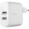 Belkin Boost Up Charge Dual USB-A Home Charger (WCB002VFWH) - зображення 1