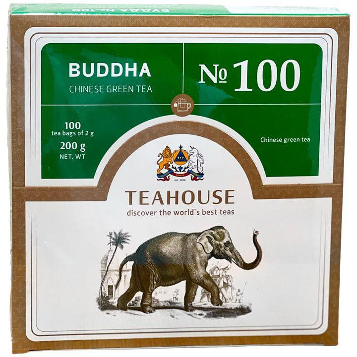 Teahouse Чай зелений  Будда №100 байховий у саше 200 г (100 шт. х 2 г) (4820209846157) - зображення 1