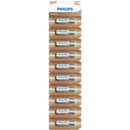   Philips AA bat Alkaline 10шт (LR6AL10S/10)